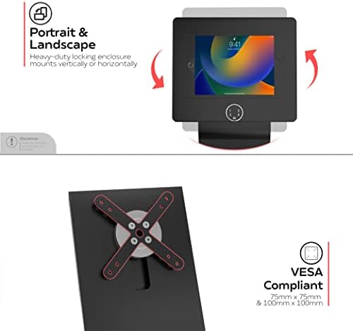Premium Kiosk Floor Stand - CTA Locking Floor Stand Kiosk w/Digital Password Combination Security Enclosure for iPad 10th Gen A16, iPad Air 11" M3 & M2, Pro 11" M4, Galaxy Tab A7 & More (PAD-PARAFDC) - Image 5