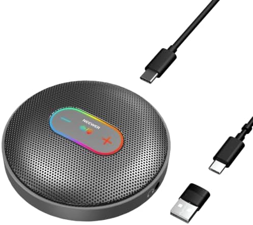 NEEWER UM04 AI USB Omnidirectional Desktop Condenser Microphone, Gray by Neewer