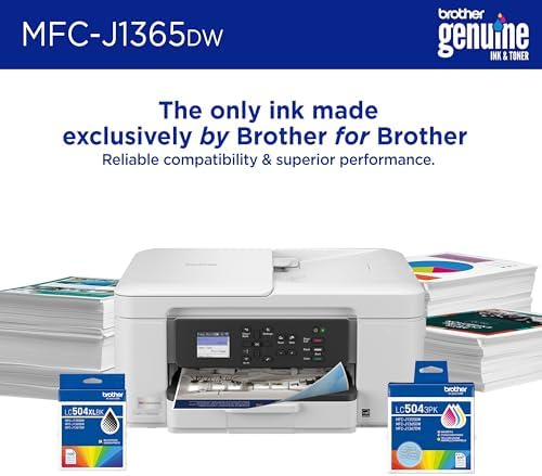 Brother INKvestment 1365 Wireless Color Inkjet All-in-One Printer with Automatic Duplex Printing and 1.8” Color Display | Includes Refresh Subscription Trial(1) (MFC-J1365DW) - Image 4