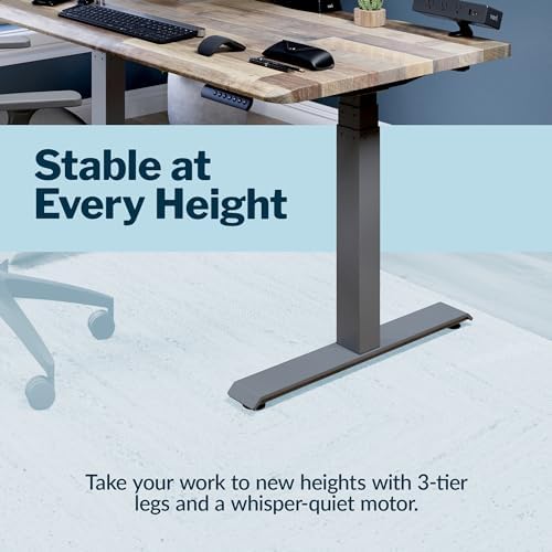 Vari ComfortEdge Electric Standing Desk – 48x30 – Reclaimed Wood/Slate - Image 3