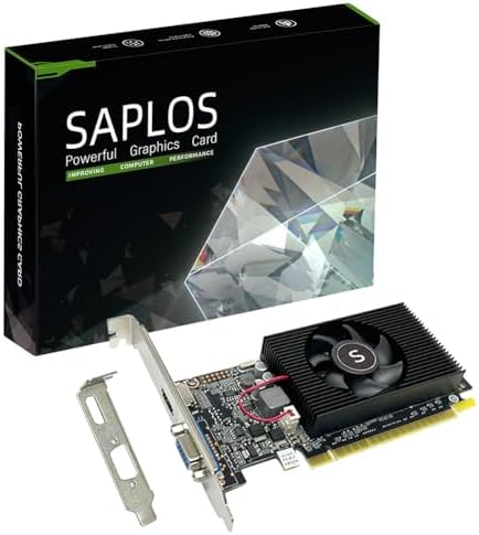 Geforce GT 610 Computer Graphics Card, 2G D3 64-bit, HDMI, VGA, 20W Power by SAPLOS