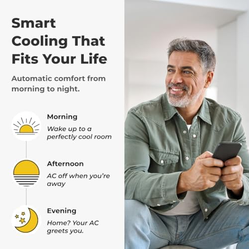 Sensibo Sky, Smart Wireless Air Conditioner Controller. Quick & Easy DIY Installation. Maintains Comfort with Energy Efficient. Automatic Wifi Thermostat Control App. Google, Alexa and Siri Compatible - Image 6