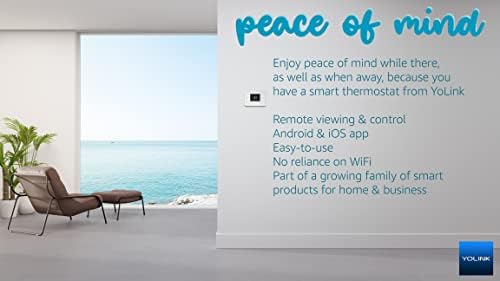 YoLink Smart Thermostat for Heat Pumps Kit: 1-Pack + Hub - Image 4