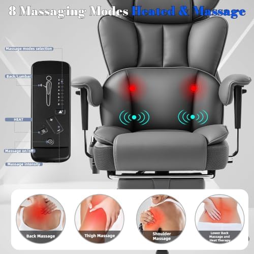 Fizzin Big and Tall Office Chair 500lbs with Massage and Heating Function - Image 3