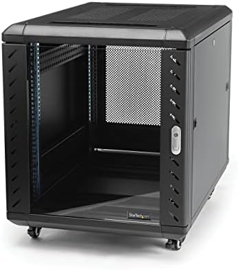 StarTech 12U 19in Enclosed 4-Post Server Cabinet, 29in Deep, 1764lb/800kg by StarTech