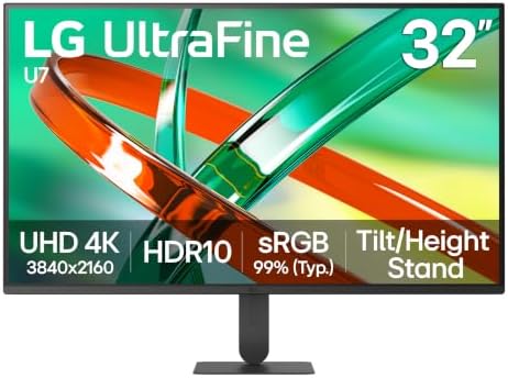 LG 32U700B-B 32-inch Ultrafine 4K UHD 60Hz Tilt/Height Computer Monitor by Unknown