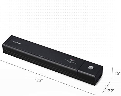 Canon imageFORMULA P-208II Personal Document Scanner, 1.5" x 12.3" x 2.2" - Image 3