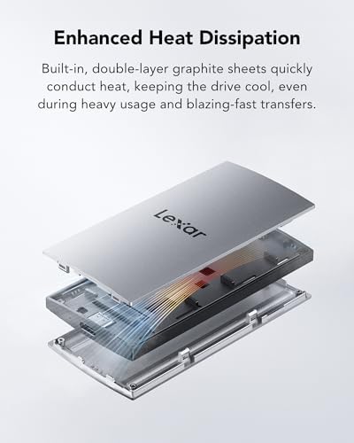 Lexar ES3 1TB Portable SSD Silver, USB 3.2 Gen 2 up to 1050MB/s - Image 6