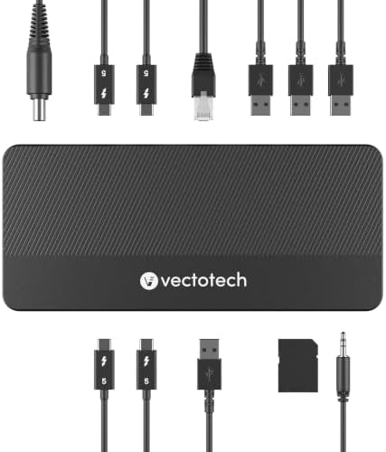 VectoTech V-Core Thunderbolt 5 Docking Station 12-in-1 with M.2 NVMe Slot by VectoTech