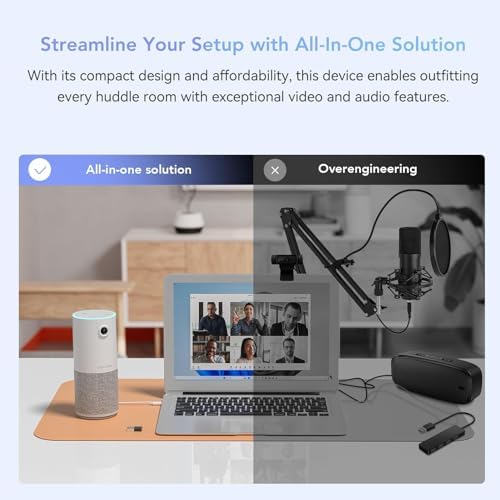 NUROUM C10 1080P Conference Webcam with Microphone Speaker, Portable - Image 3