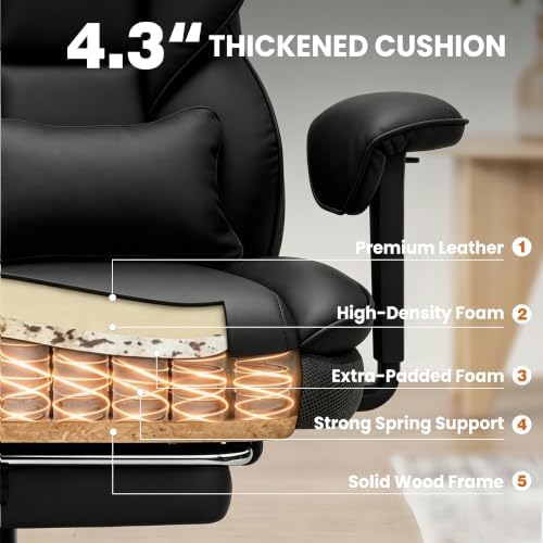 Office Chair, Desk Chair with Soft Adjustable Armrests - Image 5