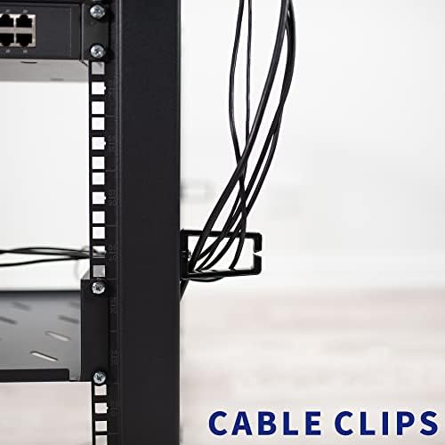 VIVO 25U Freestanding Server Rack Cart - Image 4