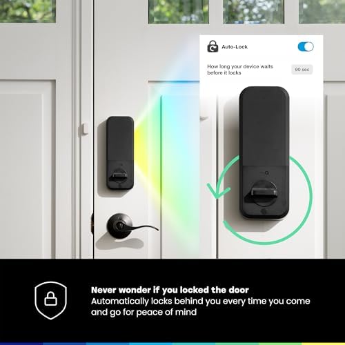 myQ Secure View™ 3-in-1 Smart Lock Deadbolt + myQ Chime + Extra Battery, Keyless Entry Lock, 2K HDR Doorbell Camera, Face, Fingerprint & PIN Access, App Control, Color Night Vision & Two-Way Audio - Image 6