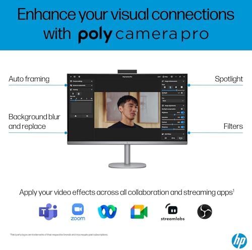 HP OmniStudio X 32 31.5" 4K UHD (3840x2160) All-in-One Desktop PC - Intel Core Ultra 7 258V up to 4.8 GHz, 32GB DDR5 RAM, 1TB NVMe SSD, Intel Arc Graphics, Wireless Keyboard & Mouse, Windows 11 Home - Image 7