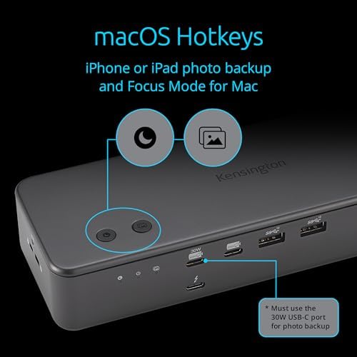 Kensington EQ Pro Thunderbolt™ 5 Dock Designed for MacBook, Optimized for M-Series Pro/Max Models, 140W PD, 80Gbps Data Transfer, Built-in and Lockable PCle M.2 SSD Slot for Quick Storage K33612NA - Image 3