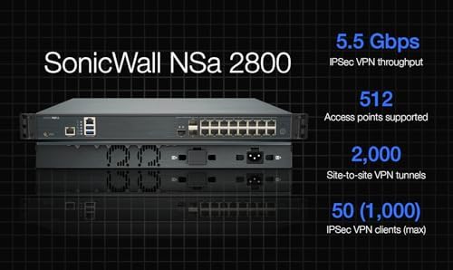 SonicWall NSA 2800 8 Gbps Next-Gen Firewall Appliance, HW Only - Image 5