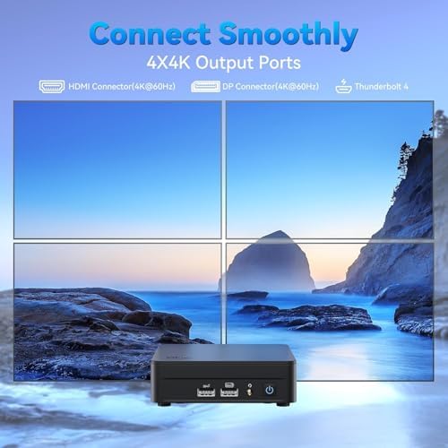 ASUS NUC 13 Pro Slim Mini PC Desktop, Intel Core i5-13420H(4.6GHz) Processor, 16GB RAM, 256GB SSD, 4K Quad Display, USB, HDMI, Thunderbolt, Wi-Fi 6E, Bluetooth, RJ-45, Win11 Pro, MS Office for The Web - Image 7