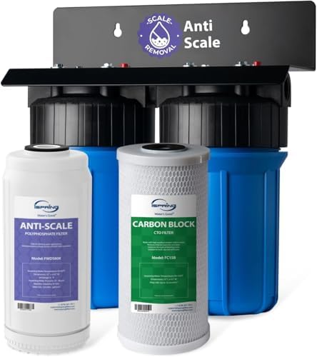 iSpring WGB21B-DS 2-Stage Anti-Scale Whole House Water Filter System by iSpring