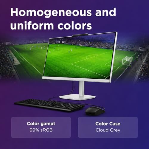 Lenovo 24" FHD All-in-One (AIO) Desktop - 16GB RAM - 512GB SSD - Intel Core - Office 365 for The Web | Stylish & Sleek - Stunning Display - Easy Task Management & Clear Calls - Fast & Quick Access - Image 3