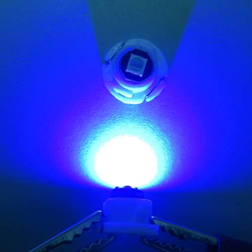 WLJH Blue T3 Neo Wedge LED Bulb for Dash Cluster and Climate Control Light - Image 3