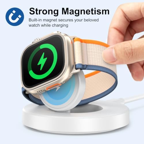 Upgraded for Apple Watch Charger,Portable Magnetic Fast Charging Dock - Image 3