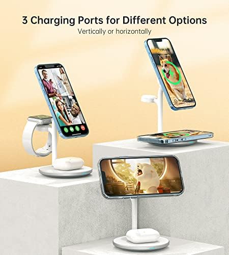 3 in 1 Magnetic Wireless Charging Station for Apple Devices,15W for Magsafe - Image 4