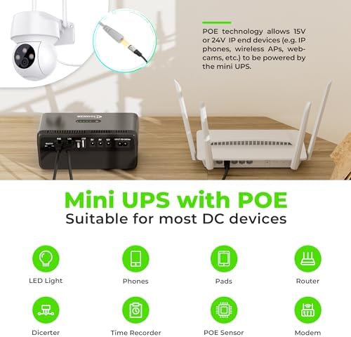 CHINTE Mini UPS Battery Backup, Uninterruptible Power Supply - Image 2