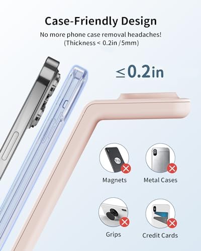 Charging Station for Apple Wireless Charger: 3 in 1 Phone Charger Stand for iPhone 17 16 15 14 13 12 11 SE X Pro Max Plus - Apple Watch Ultra 11 10 9 8 SE 7 6 5 4 3 - Air-Pods 2 3 Pro - Image 4