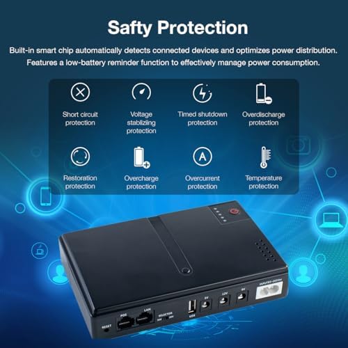 Mini DC UPS Uninterruptible Power Supply, UPS Battery Backup Power Supply - Image 4