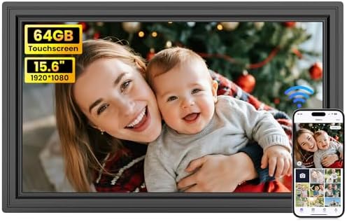 Uhale 15.6" Digital Picture Frame Large WiFi 64GB Electronic Photo Frames by WONNIE