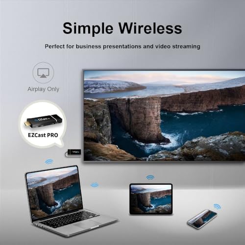 EZCast Pro Wireless Presentation System, HDMI Display Receiver, 4-to-1 Split Screen, MIMO 2T2R WiFi, Supports AirPlay & DLNA for Meeting Rooms, Classrooms & Projectors - Image 2
