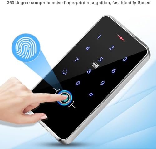 LIBO IP68 Waterproof Semiconductor Fingerprint Keypad with 10 IC Key Fobs - Image 2