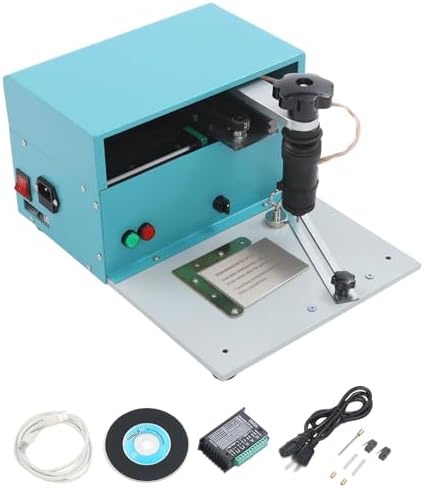 Desktop Metal Engraving Machine, with Adjustable Engraving Depth, Electric-Powered Tool, Suitable for Nameplates and Labels. by Unknown