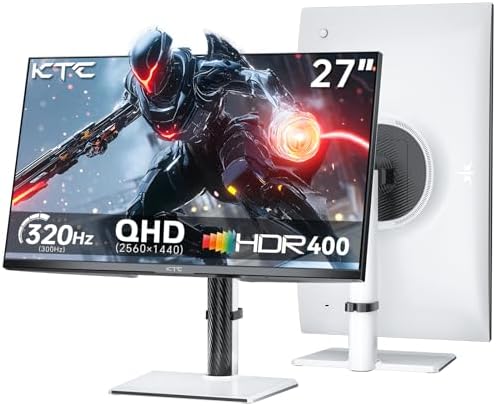 KTC 27 Inch QHD White Gaming Monitor 300Hz/320Hz H27E6 by KTC