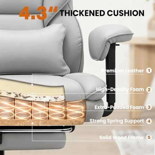 Office Chair, Desk Chair with Soft Adjustable Armrests - Image 4
