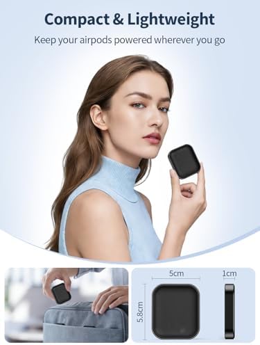 AirPods Pro Charger, Wireless Charging Station for AirPods Pro 3/ Pro 2/Pro, Wireless Charger for Airpods 4 (with Active Noise Cancellation)/ 3rd/ 2rd, Black - Image 4