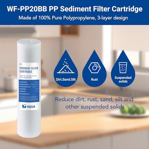 Whole House Sediment Replacement Filter Cartridge, WF-PP20BB, Fit for WF3 Series, material: PP, polypropylene, 5 Micron - Image 3