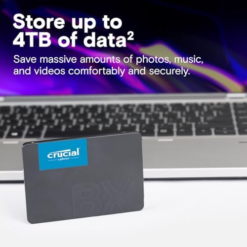 Crucial BX500 4TB 3D NAND SATA 2.5-Inch Internal SSD, up to 540MB/s - CT4000BX500SSD1, Solid State Drive - Image 5