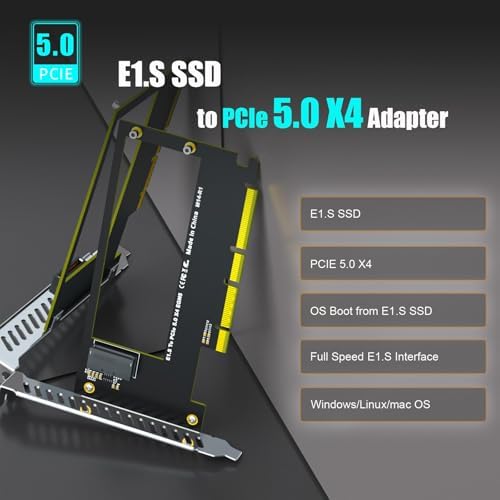 GLOTRENDS M14 E1.S to PCIe 5.0 X4 Adapter Card for EDSFF NVMe SSD - Image 2