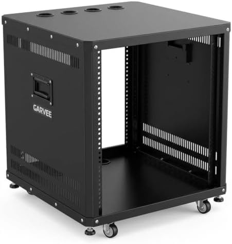Garvee 9U Network & Stereo Rack with Caster Wheels for AV& IT Equipment by Garvee