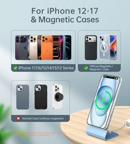 Magnetic Wireless Charger Stand + Charging Pad for iPhone Duo/18-12 Series - Image 5