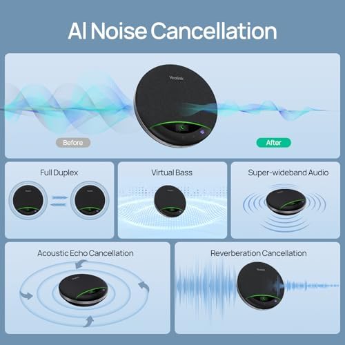 Yealink SP96 Conference Speakerphone 26h 16ft Noise Cancel Daisy-Chain USB - Image 3