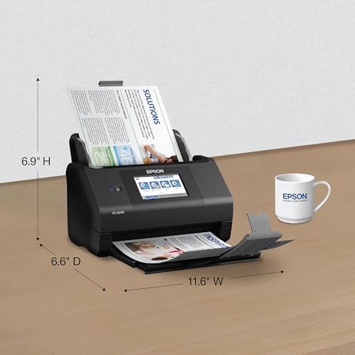 Epson Workforce ES-580W Wireless Color Duplex Desktop Document Scanner - Image 4
