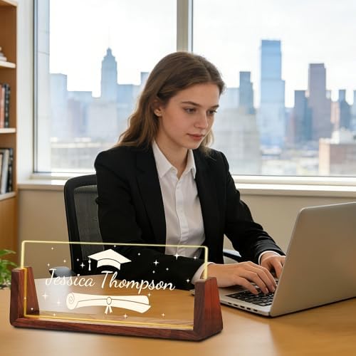 Ship Next Day Custom Name Plate for Desk, Acrylic Office Desk Accessories - Image 5