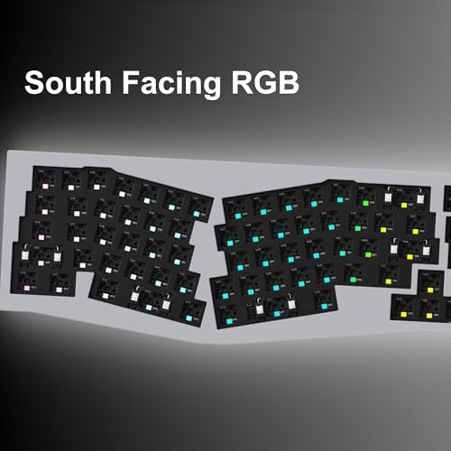 Keychron Q8 65% Alice Layout Barebone Mechanical Keyboard – Full Metal, Wired, Hot-Swappable, QMK Programmable Macros, Mac/Windows/Linux Compatible, RGB, Double-Gasket DIY Kit – Grey - Image 5