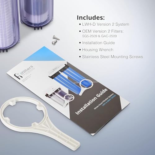 iFilters LWH-D 2-Stage Whole House Sediment Carbon Water Filter System - Image 3