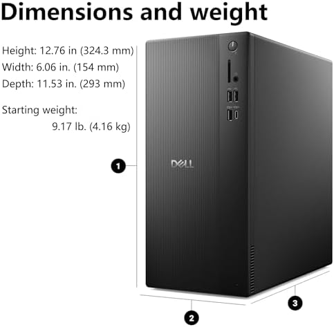 Dell Pro Tower Desktop PC Business Computer, 16GB DDR5, 1TB SSD - Image 4