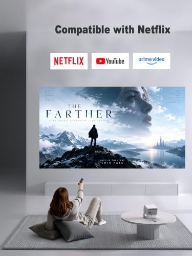 4100ANSI 4K Smart Projector with WiFi and Bluetooth, Auto Focus - Image 4