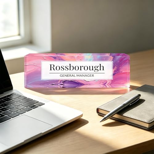 Custom Name Plate for Desk, Desk Name Plate Personalized, Acrylic Desktop Ornament, Stylish Office Decor, Appreciation Present for Boss, Social Worker, Teacher, Nurse, Employee - Image 4