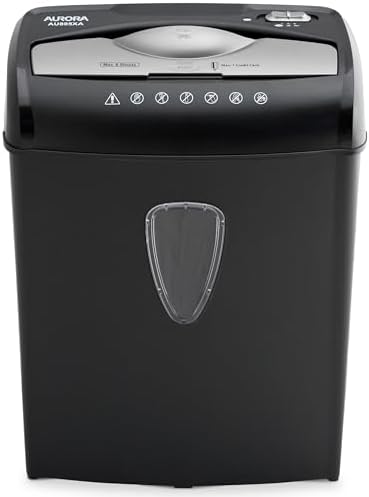 Aurora AU895XA 8-Sheet Professional Cross-Cut Paper and Credit Card Shredder - Image 6